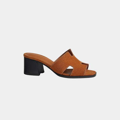 Helia 60 High Heel Suede Goatskin Sandal