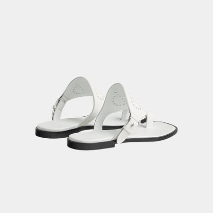 Hera Sandal Calfskin With Perforations