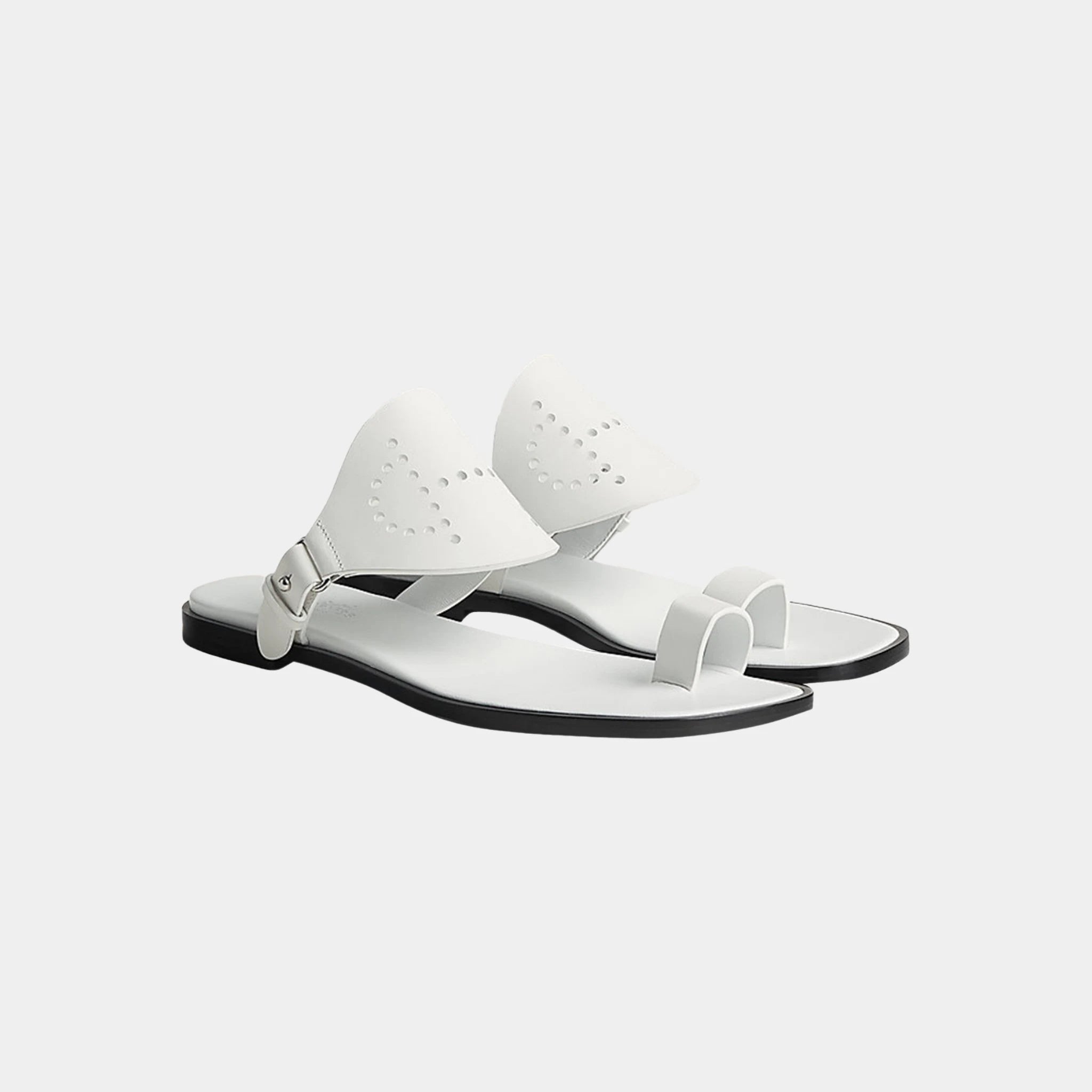 Hera Sandal Calfskin With Perforations
