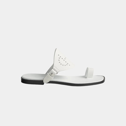 Hera Sandal Calfskin With Perforations