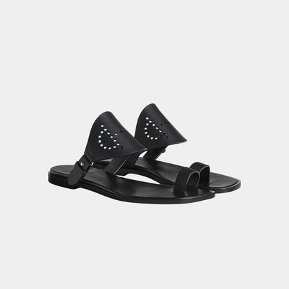 Hera Sandal Calfskin With Perforations