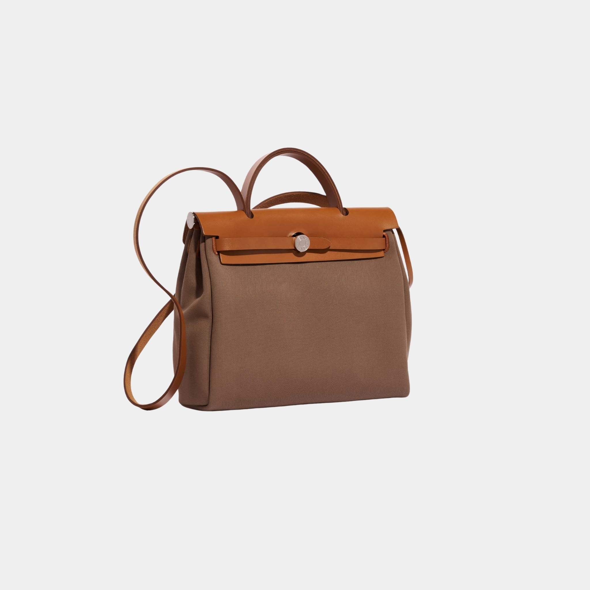 Herbag Zip 31 Toile Vache Hunter Leather in Etoupe-Dune Fauve