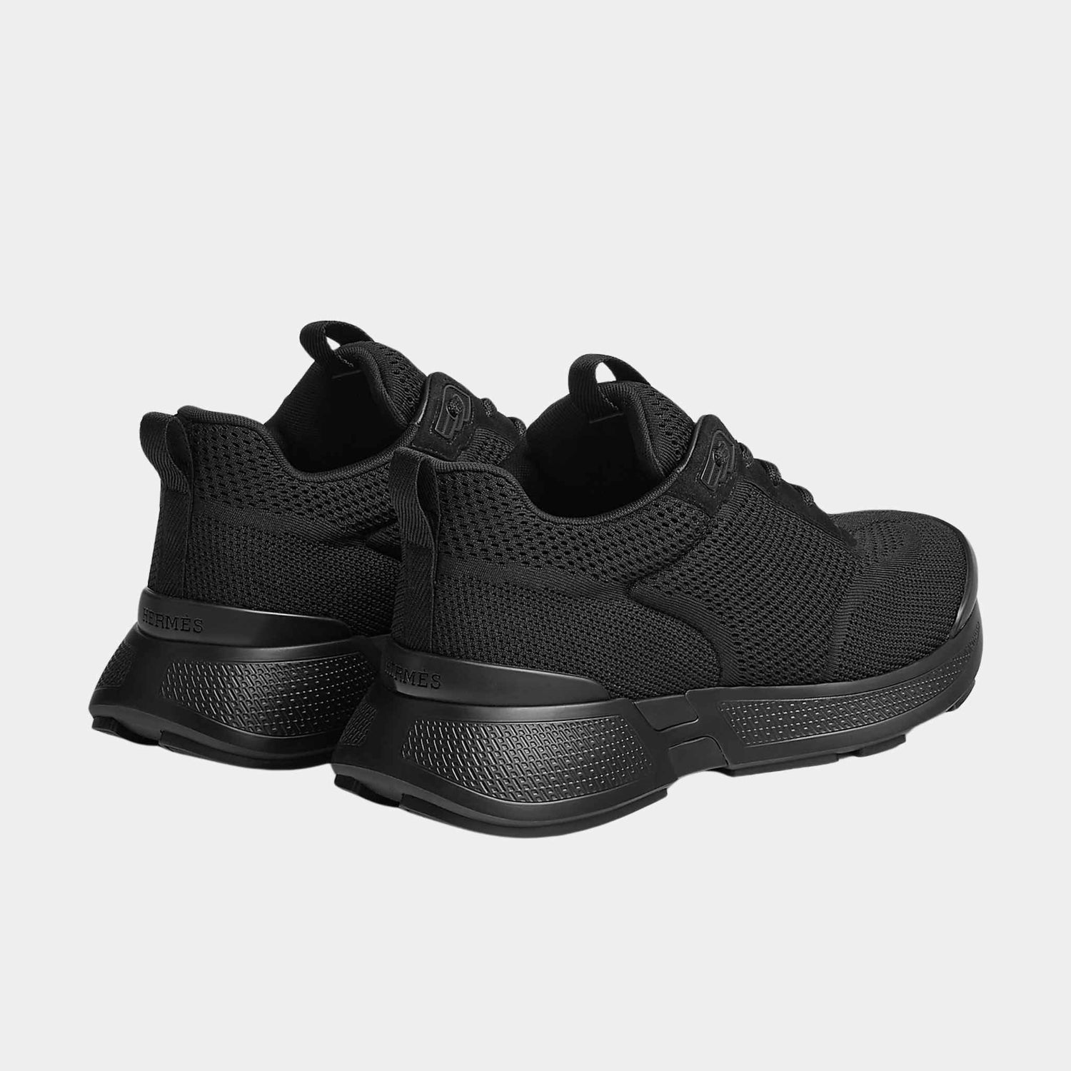 Heros Sneaker in Technical Knit and Suede Goatskin
