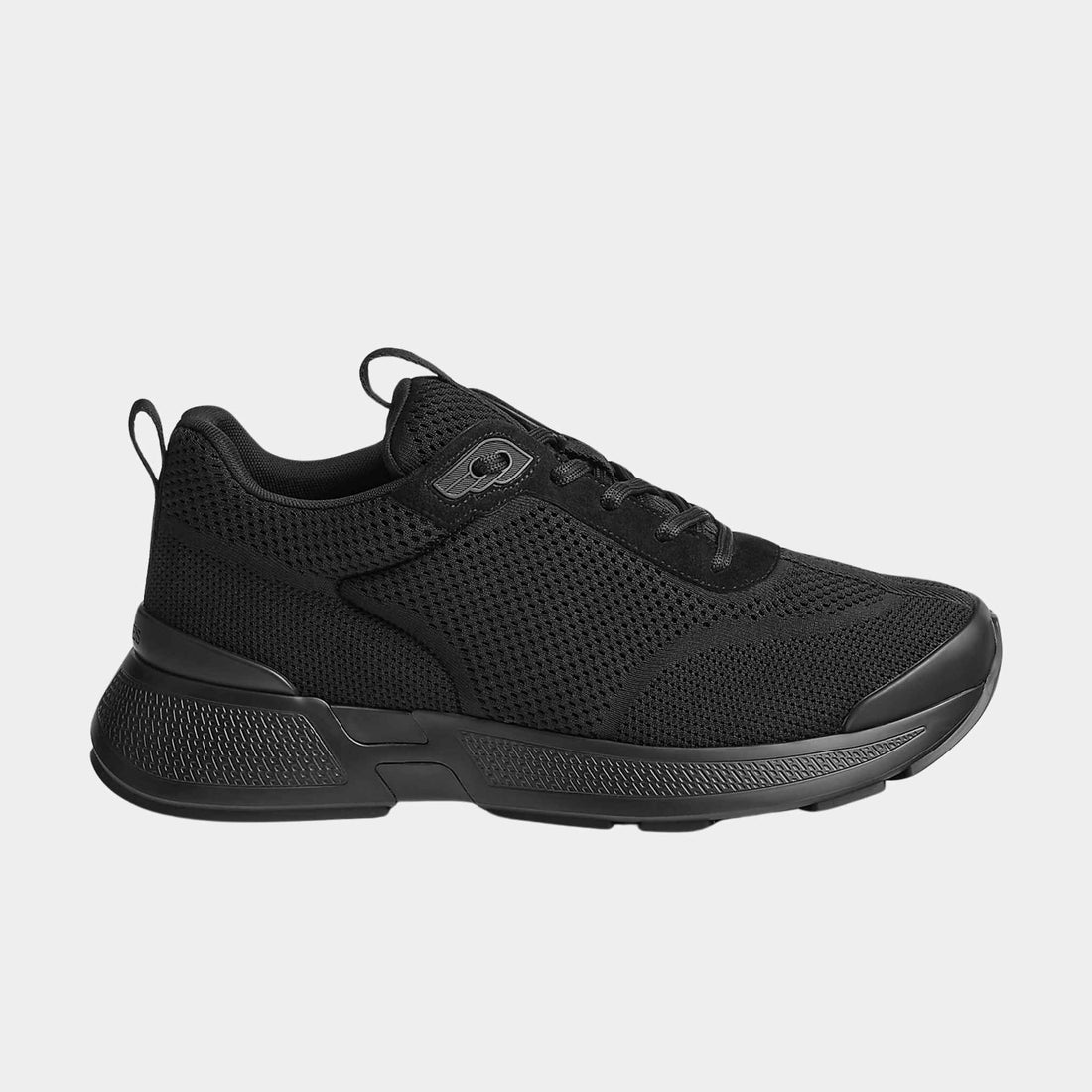 Heros Sneaker in Technical Knit and Suede Goatskin