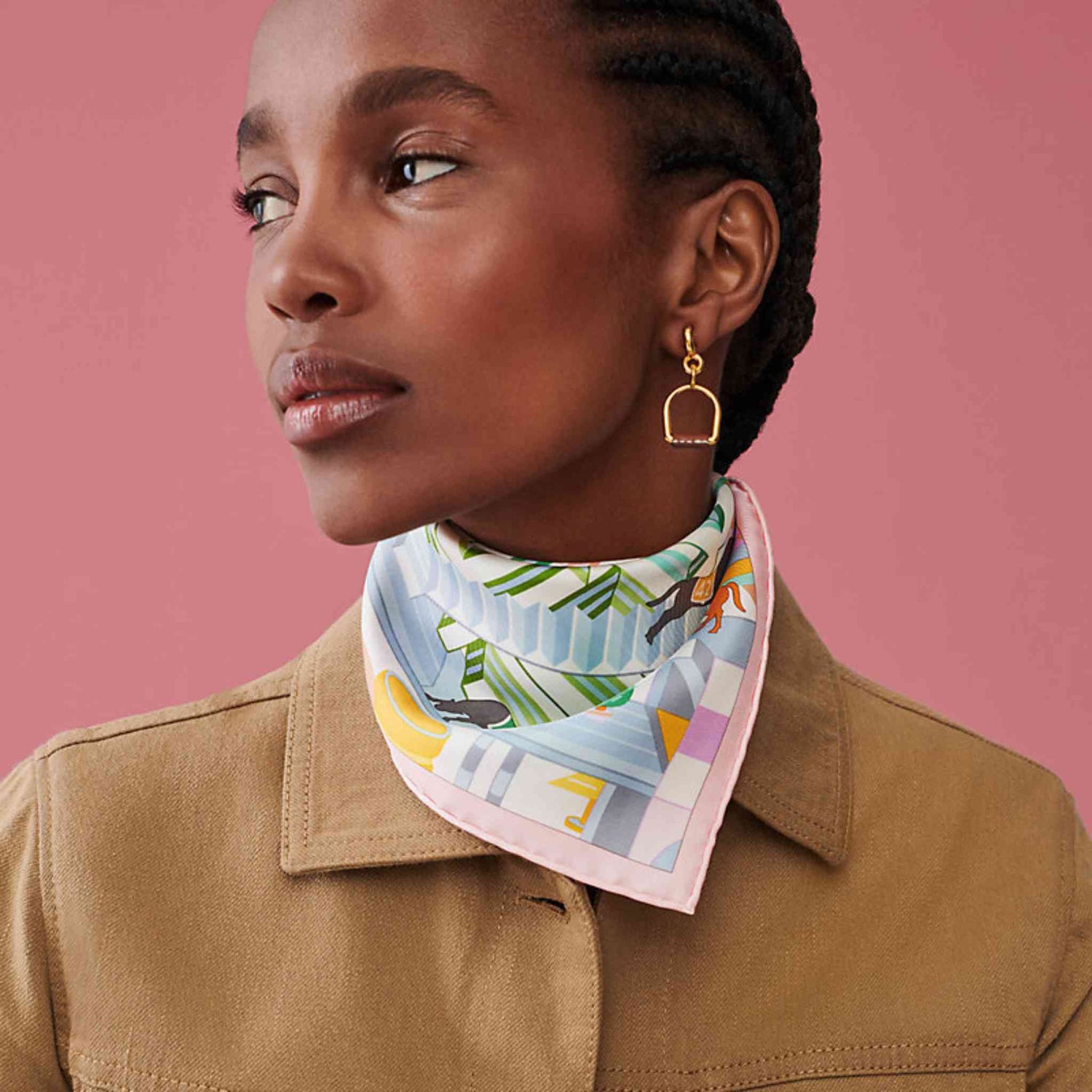 Horse Club Detail scarf 45