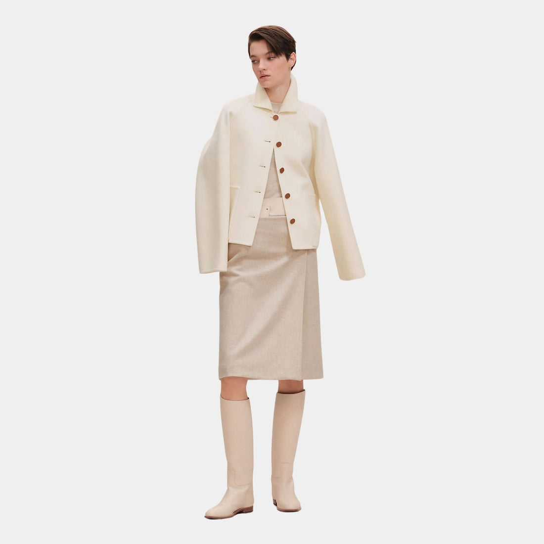 Jacket in Double-sided Cashmere