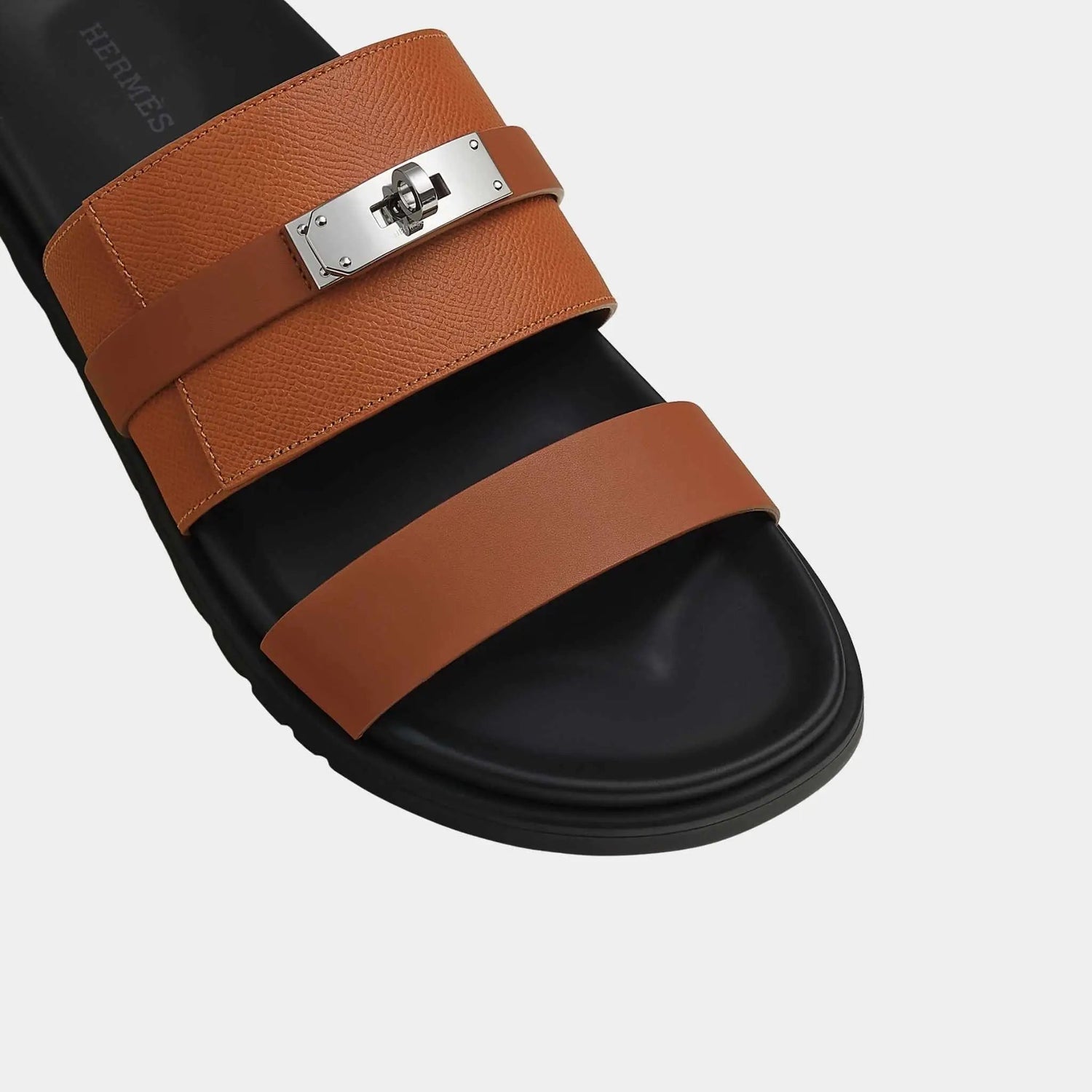 Jackson Sandal in Epsom Heritage Calfskin and Calfskin