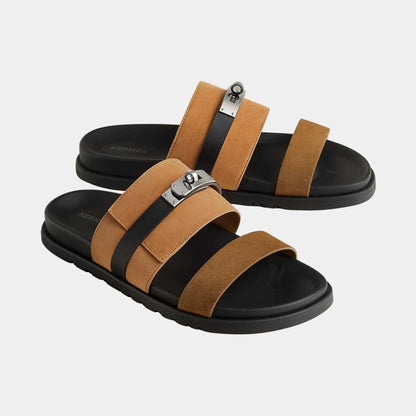Jackson Sandals in Suede Goatskin And Calfskin