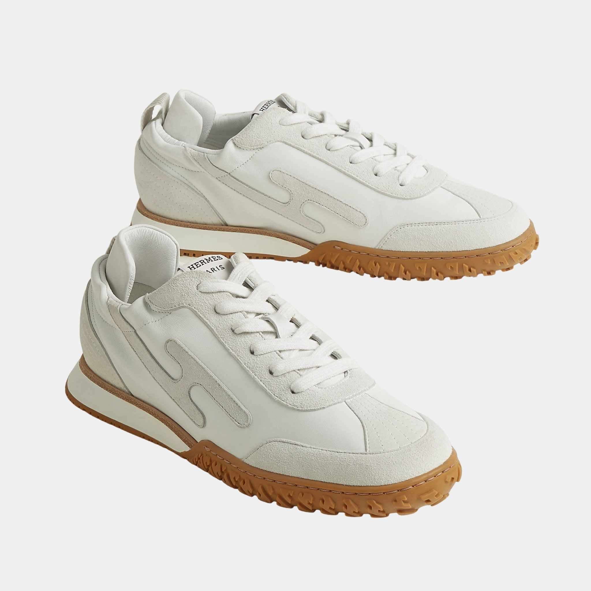 Jet Sneaker in Nappa Leather and Suede Goatskin