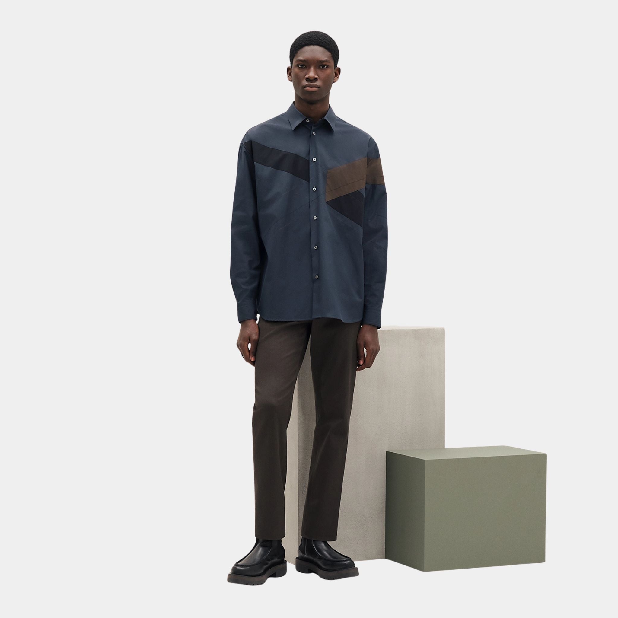 Jockey Boxy Body Shirt in Compact Poplin
