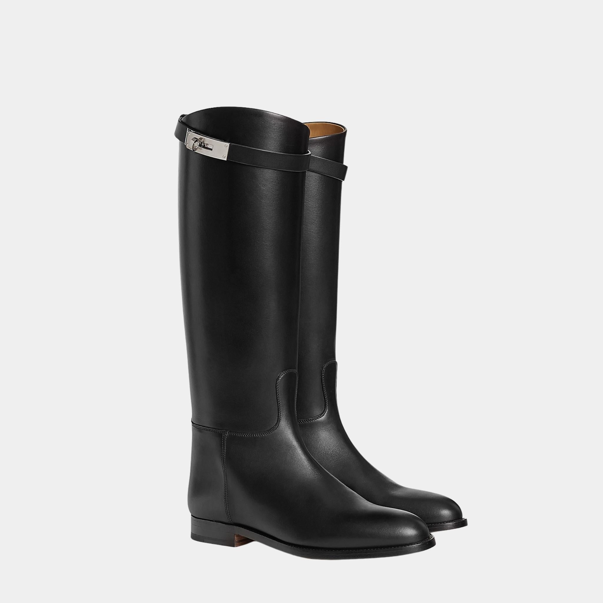 Jumping Boots in Box Calfskin