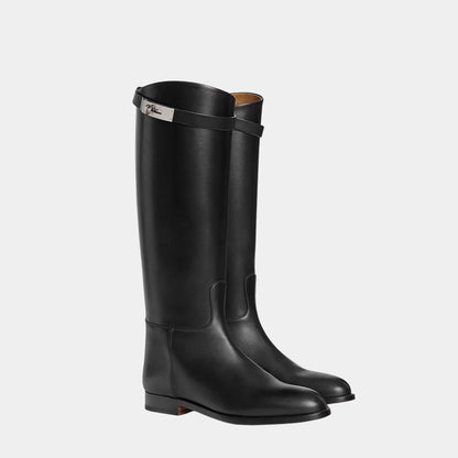 Jumping Boots in Box Calfskin