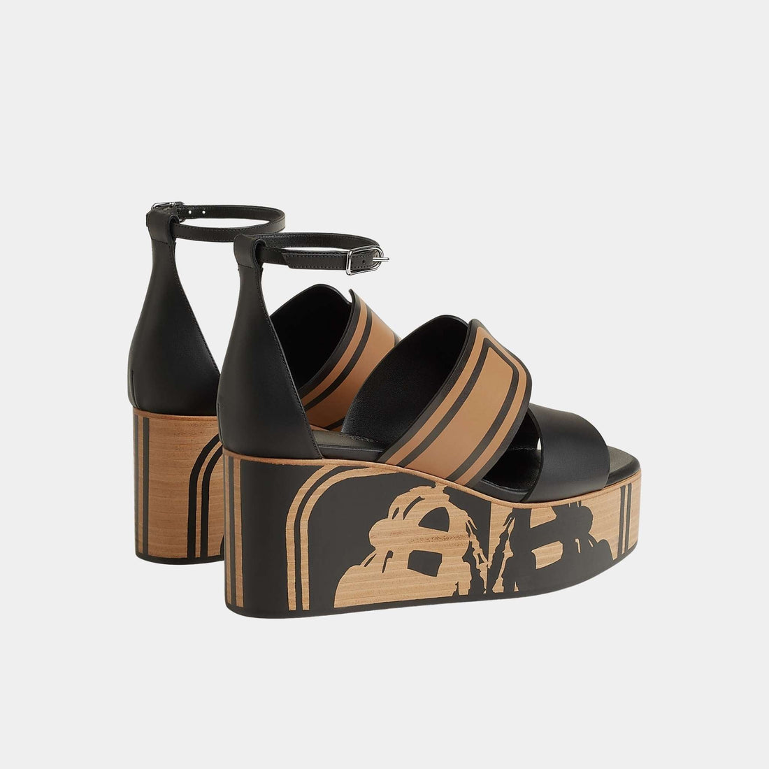 Kalis 35 Wedge Sandals in Calfskin