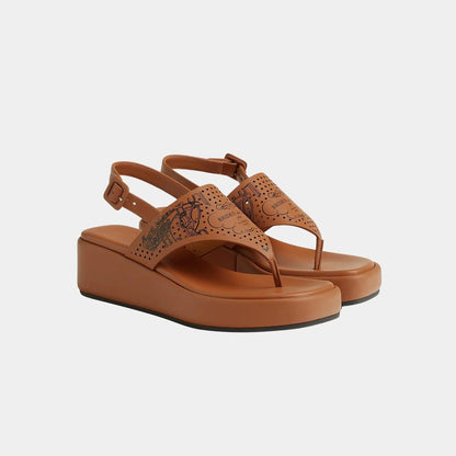 Karima Sandals in Printed Cafskin