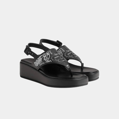 Karima Sandals in Printed Cafskin