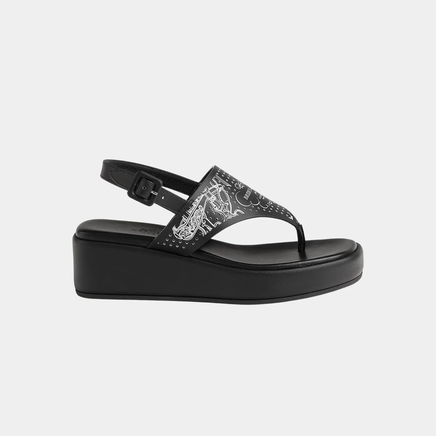 Karima Sandals in Printed Cafskin