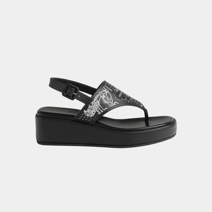 Karima Sandals in Printed Cafskin