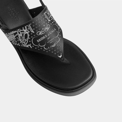 Karima Sandals in Printed Cafskin