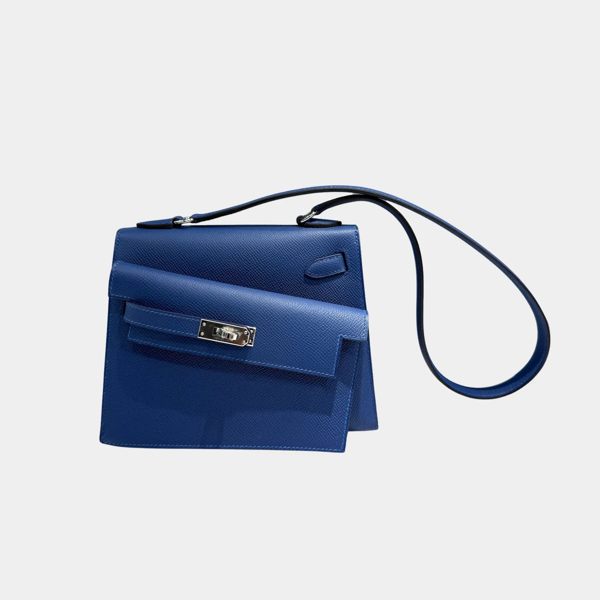 Kelly 20 Epsom Limited Edition En Desordre Bleu Tie PHW