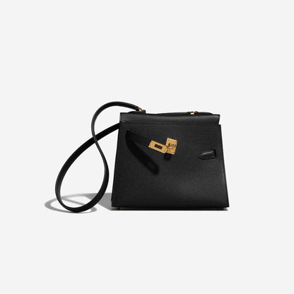 Kelly 20 Mini en Desordre Epsom Black