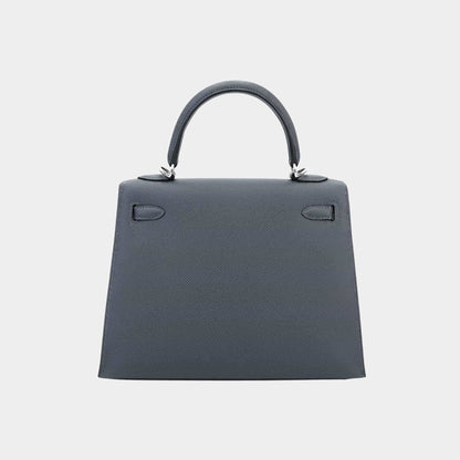 Kelly 25 Epsom Sellier Gris Misty PHW