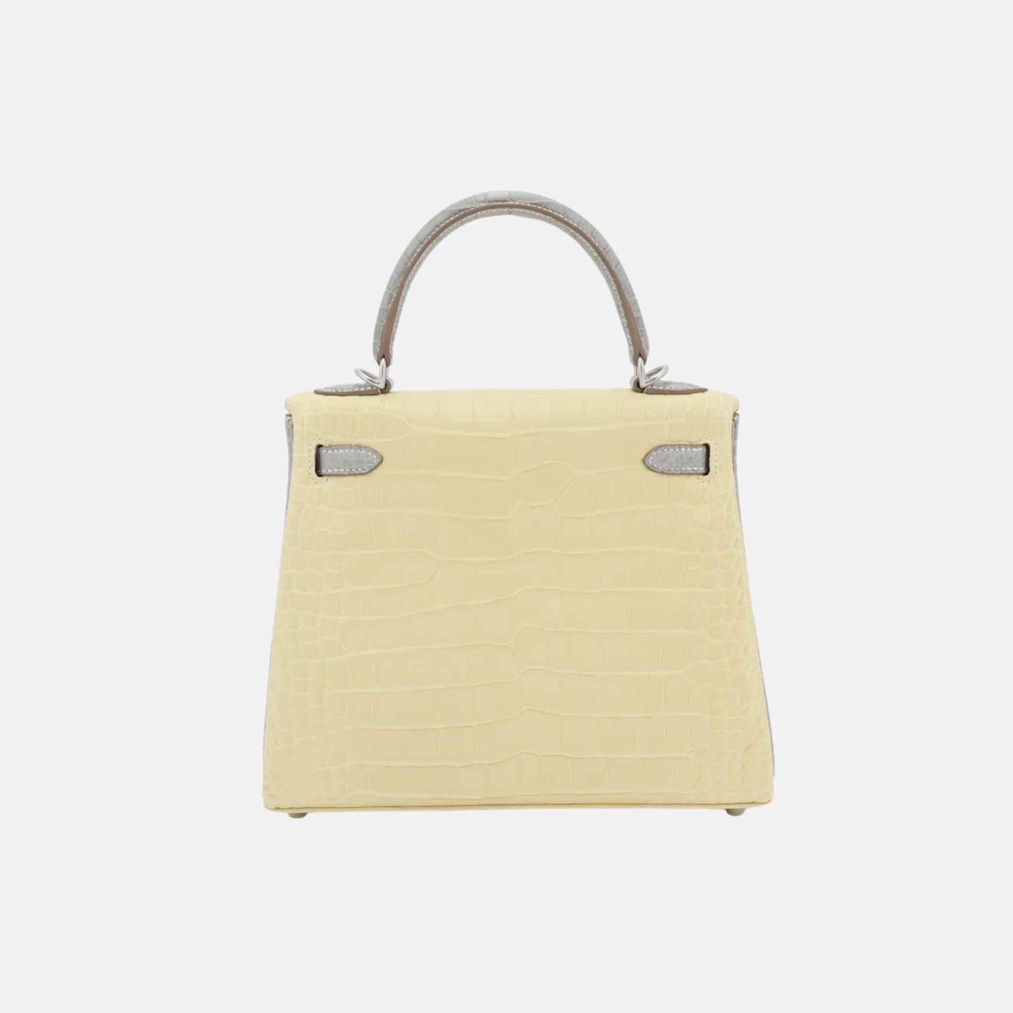 Kelly 25 HSS Alligator Vanille/Gris Perle BPHW