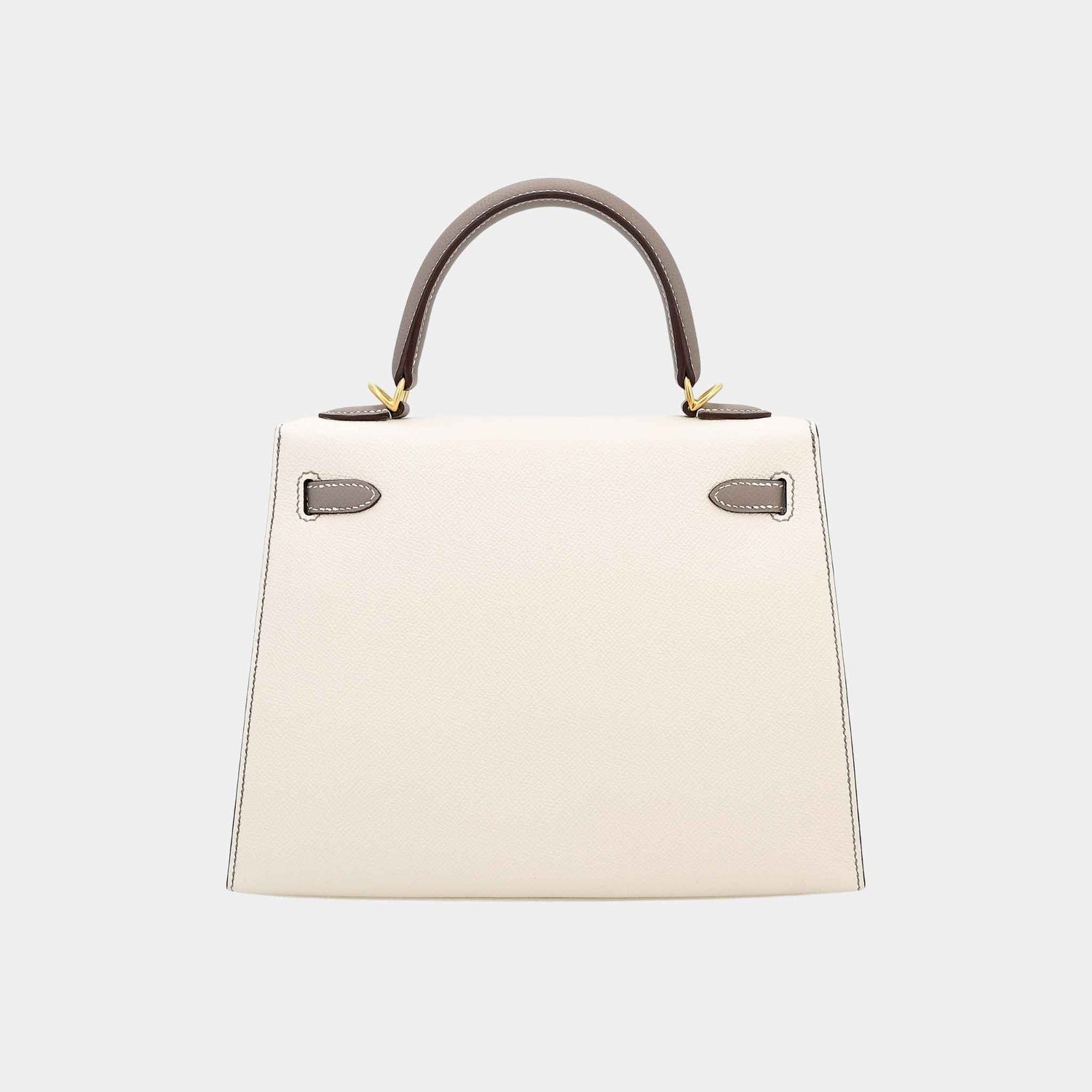 Kelly 25 HSS Epsom Sellier Craie/Gris Asphalte GHW