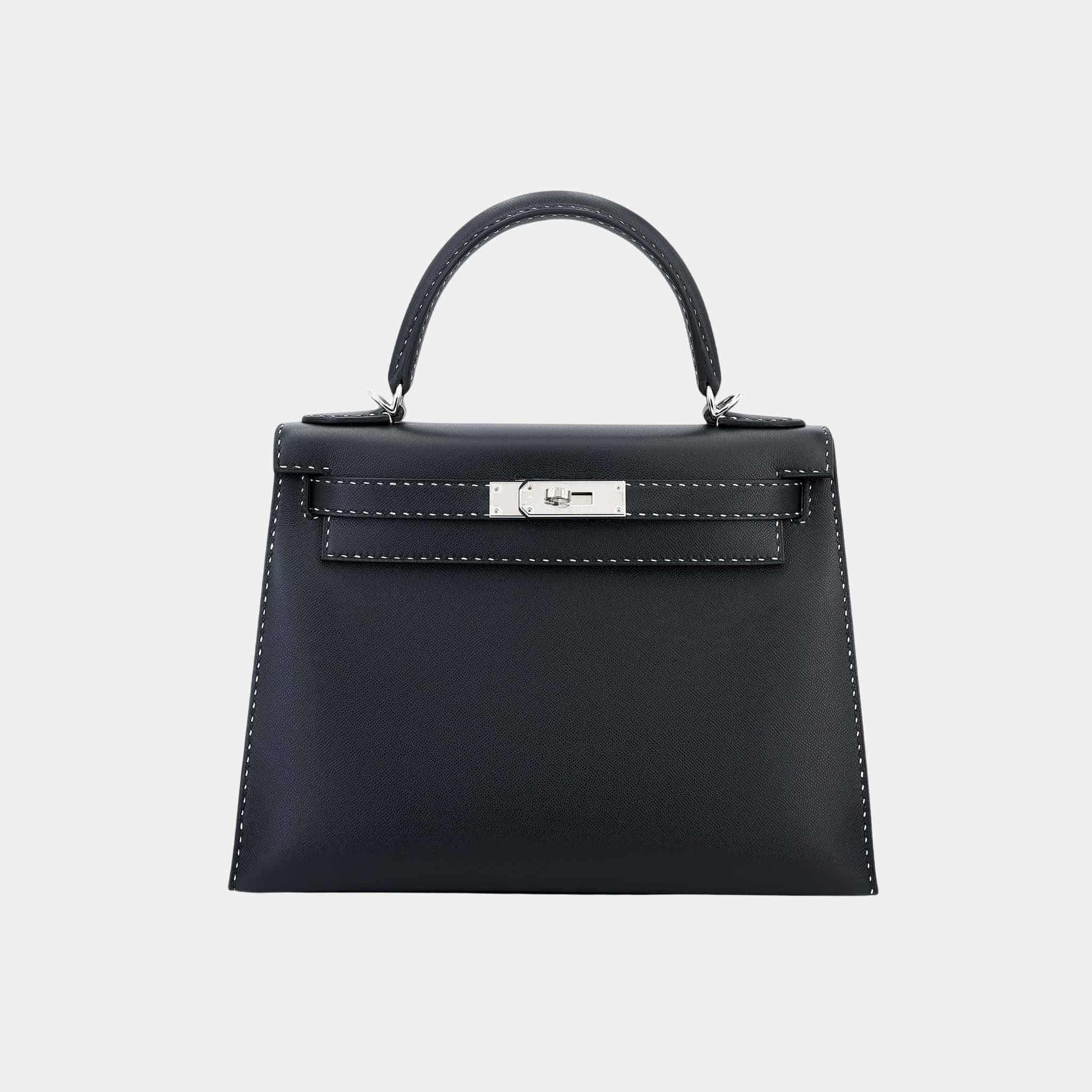 Kelly 28 Limited Edition Sellier "Miss You" Monsieur Black PHW
