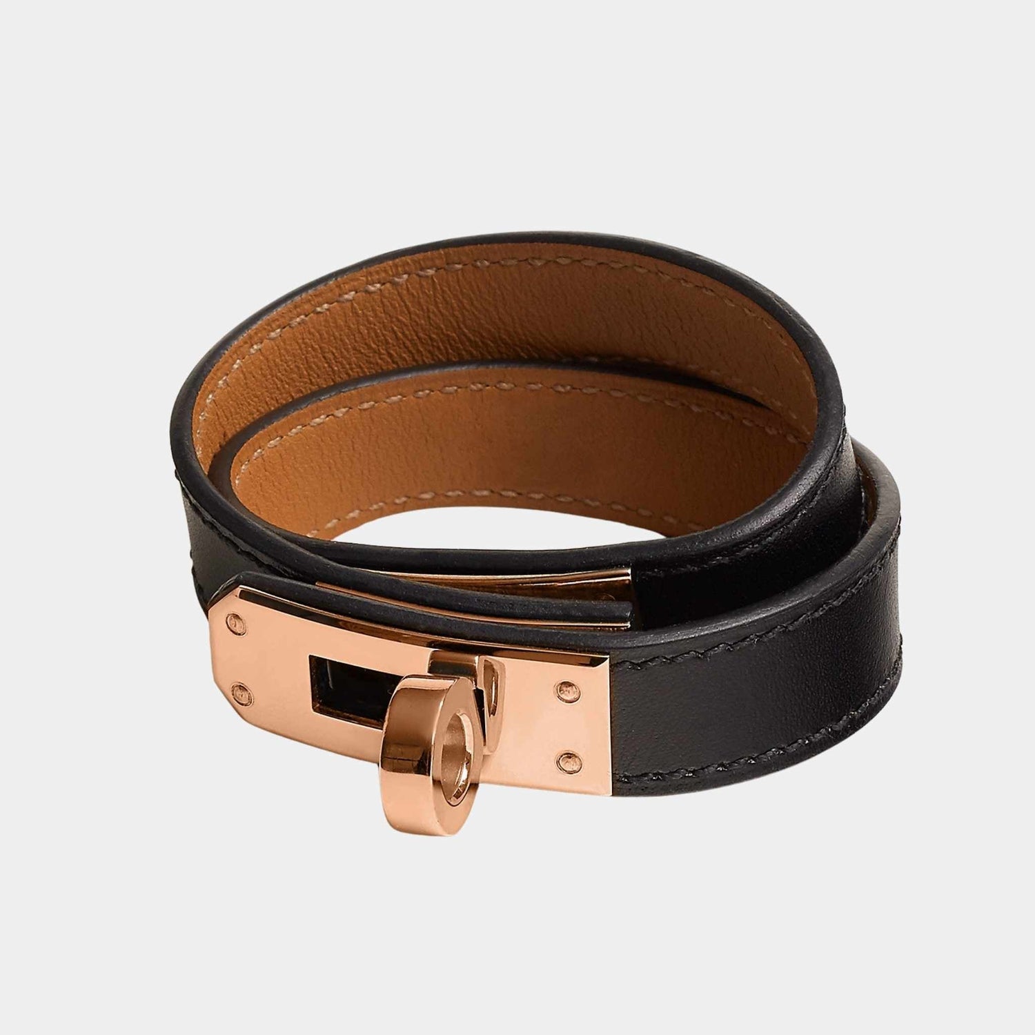 Kelly Double Tour Bracelet Box Calfskin
