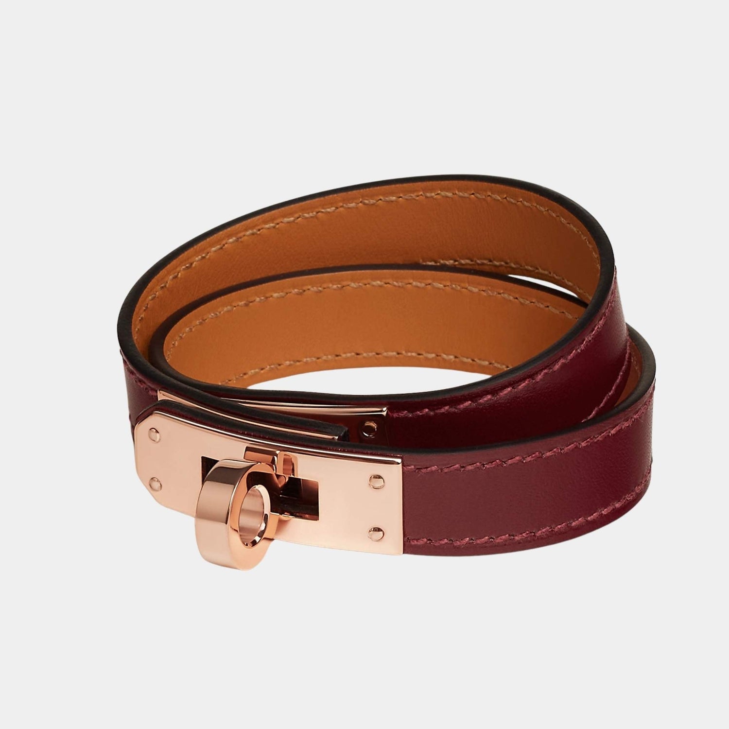 Kelly Double Tour Bracelet Box Calfskin