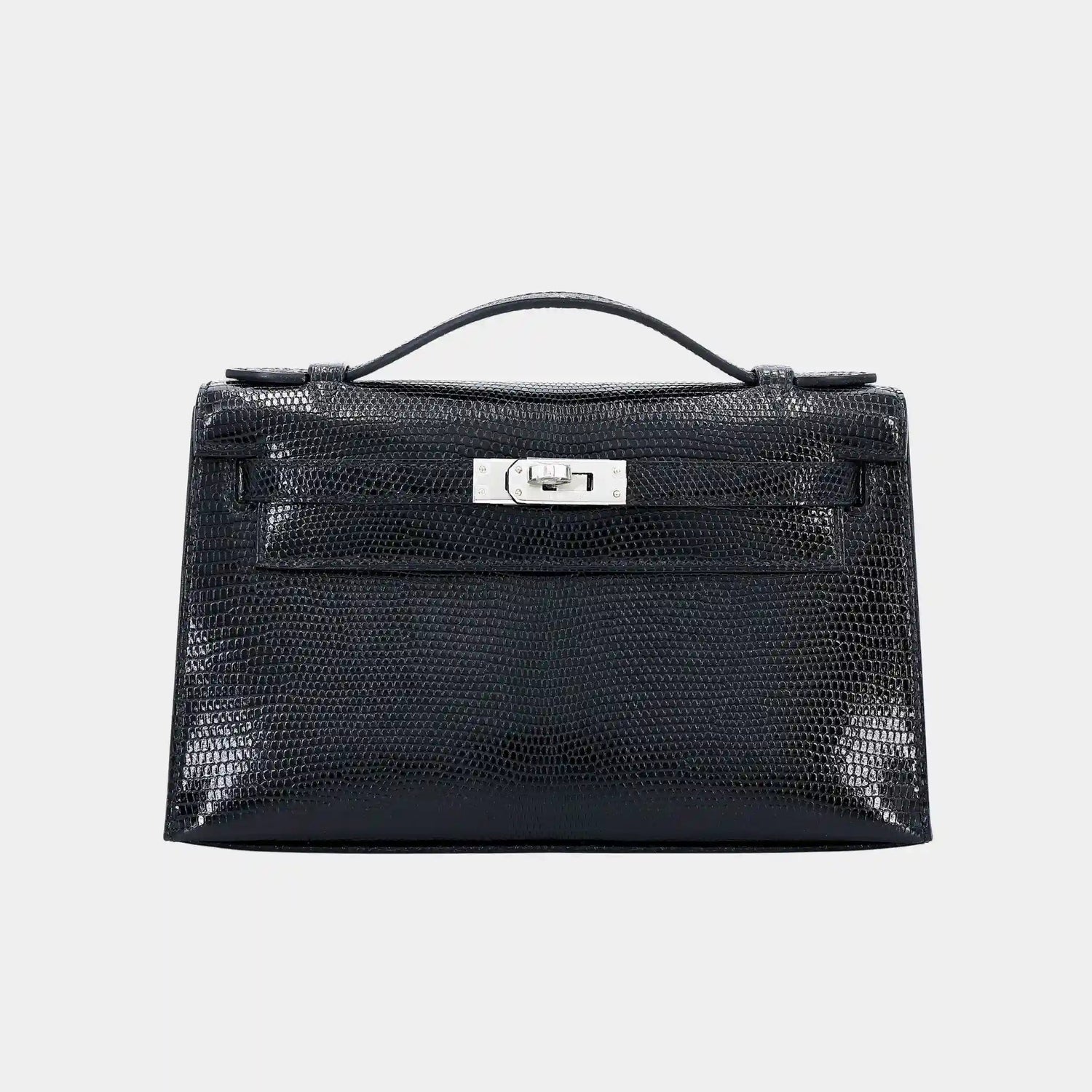 Kelly Pochette Lizard Black PHW