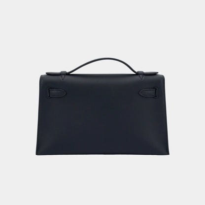 Kelly Pochette Swift Black PHW