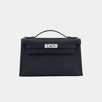 Kelly Pochette Swift Black PHW