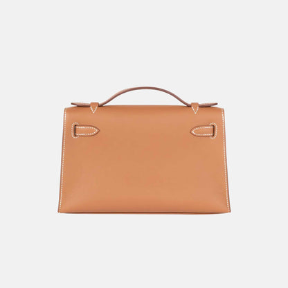 Kelly Pochette Swift Gold GHW