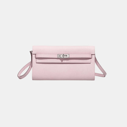 Kelly To Go Wallet Epsom Mauve Pale