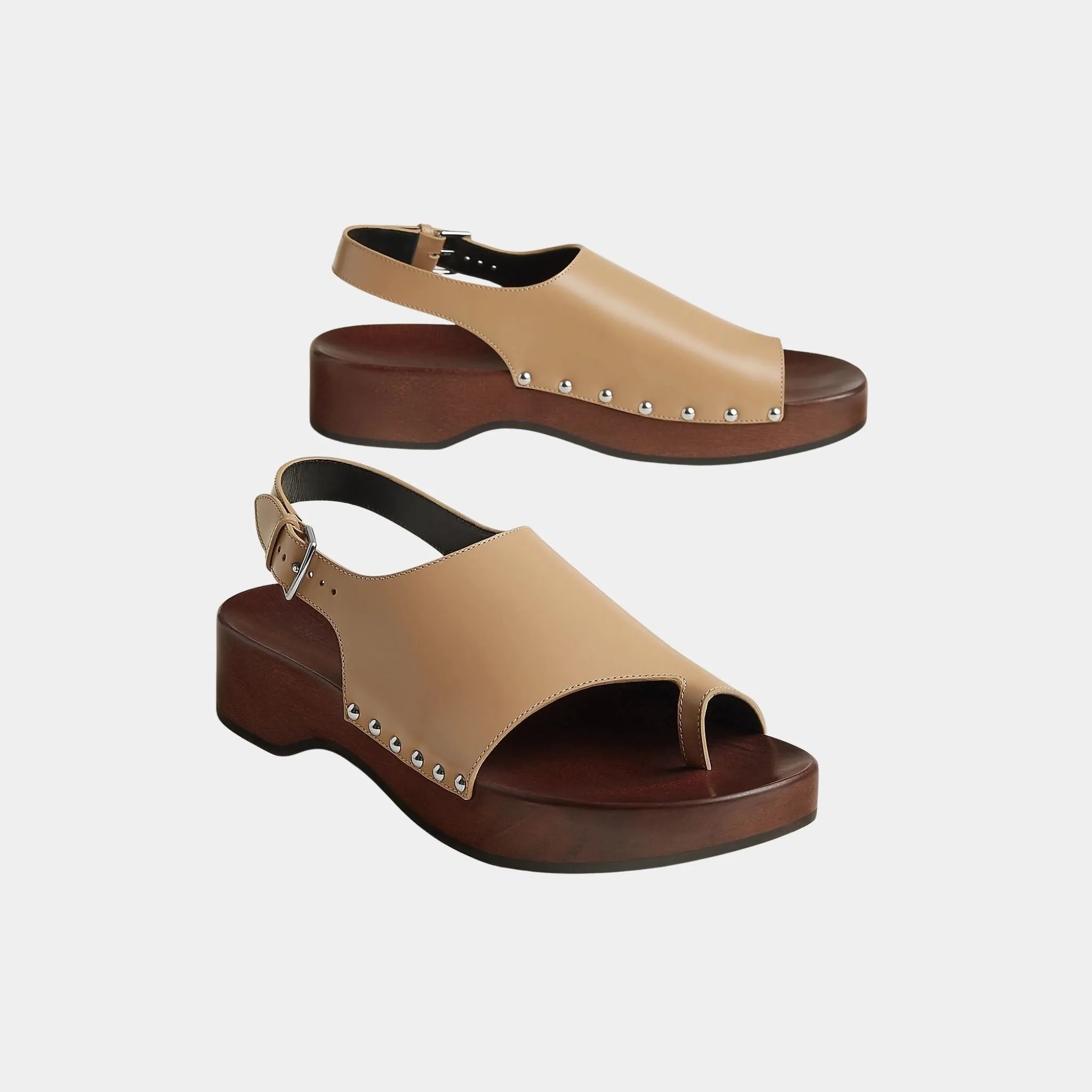Klay Clogs in Glazed Calfskin