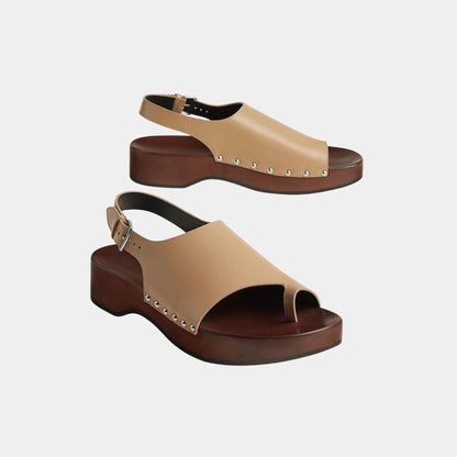 Klay Clogs in Glazed Calfskin
