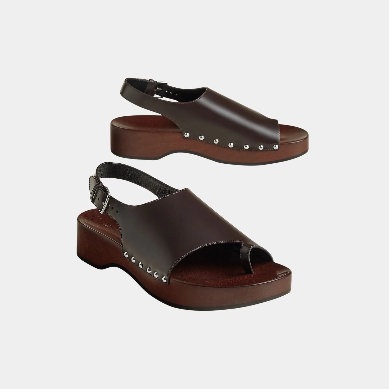 Klay Clogs in Glazed Calfskin