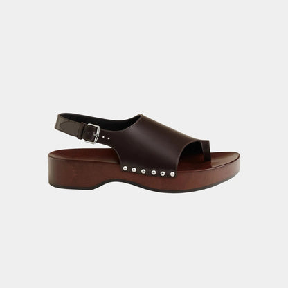 Klay Clogs in Glazed Calfskin