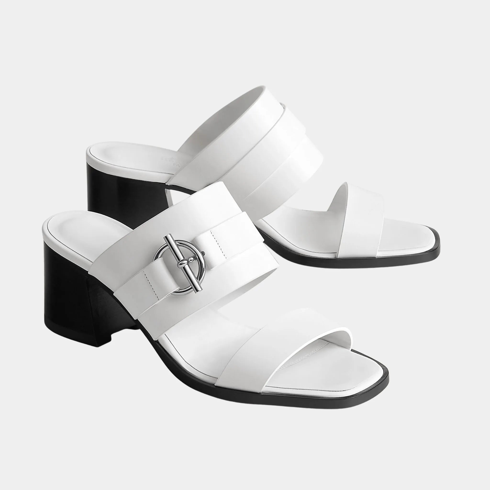 Kute 60 Heeled Sandals in Calfskin