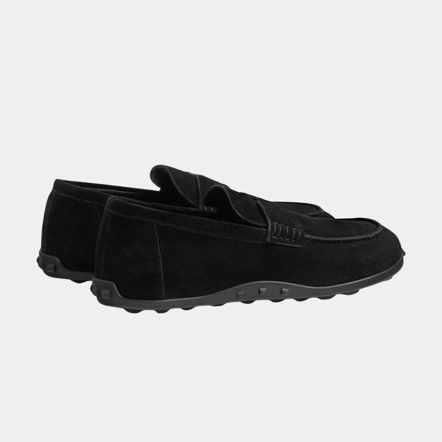 Lazy Loafers in Suede Calfskin