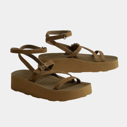Liberte Sandal in Suede Goatskin