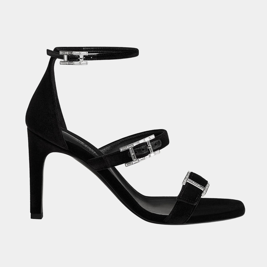 Liv 90 Sandals in Velvet Fabric