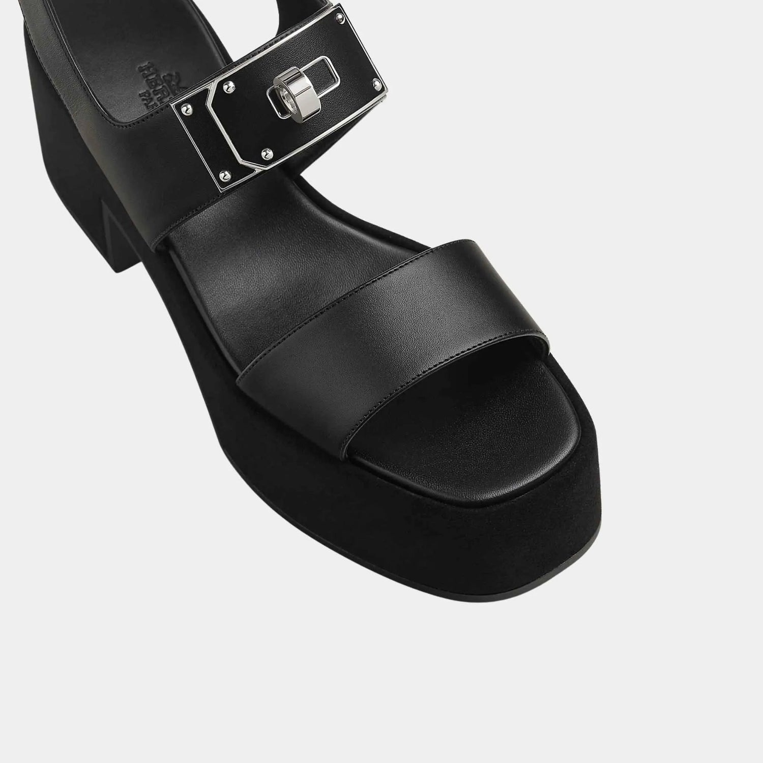 Lola 35 Heeled Sandals in Calfskin and Suede