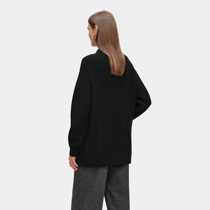 Long Cardigan in Plain Scottish Cashmere