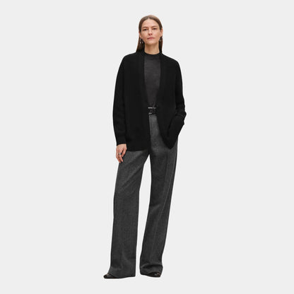 Long Cardigan in Plain Scottish Cashmere