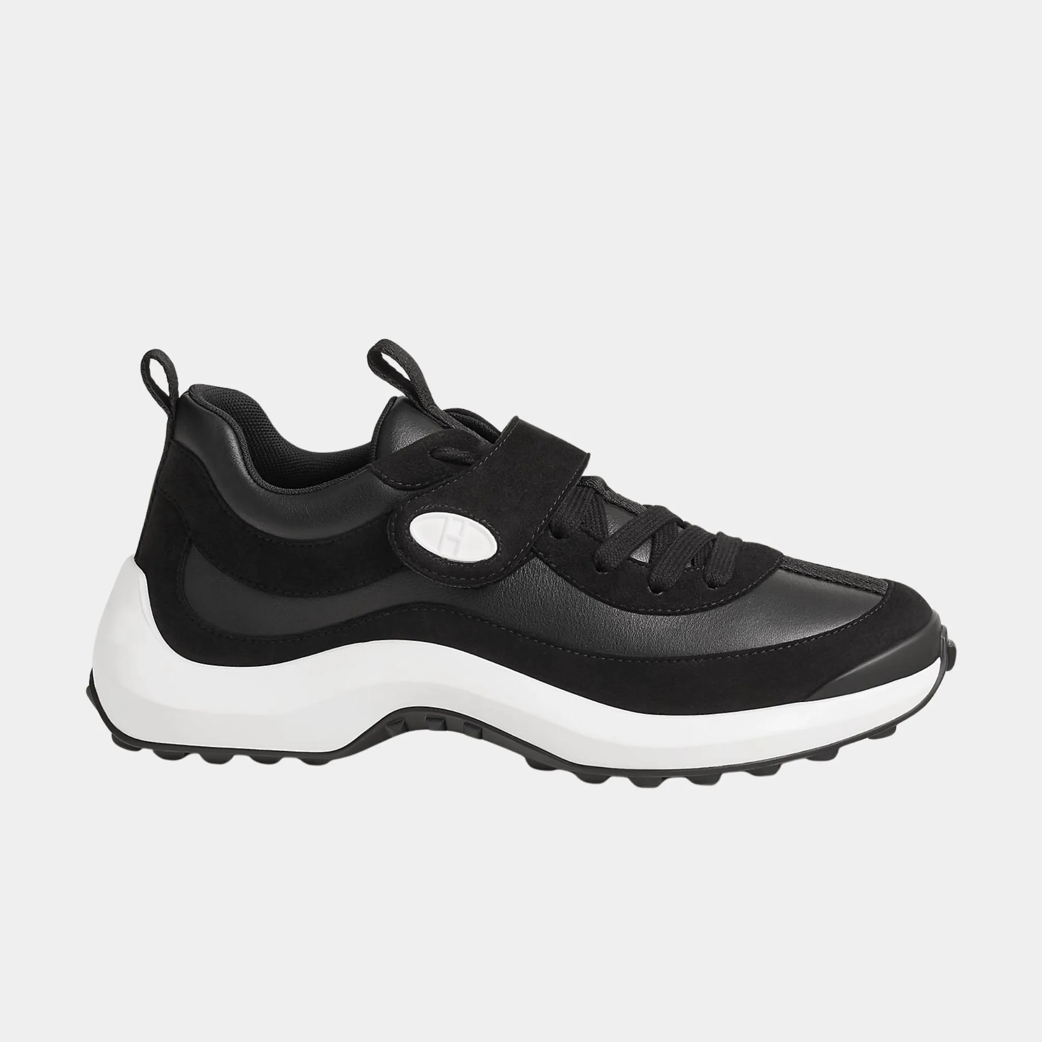 Loop Sneakers in Calfskin and Suede Goatskin