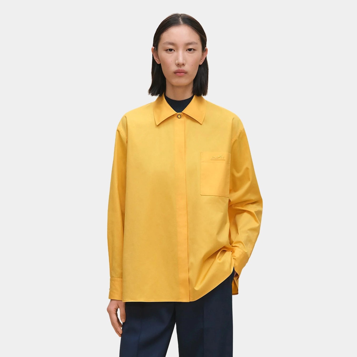 Loose-fitting Cotton Twill Shirt