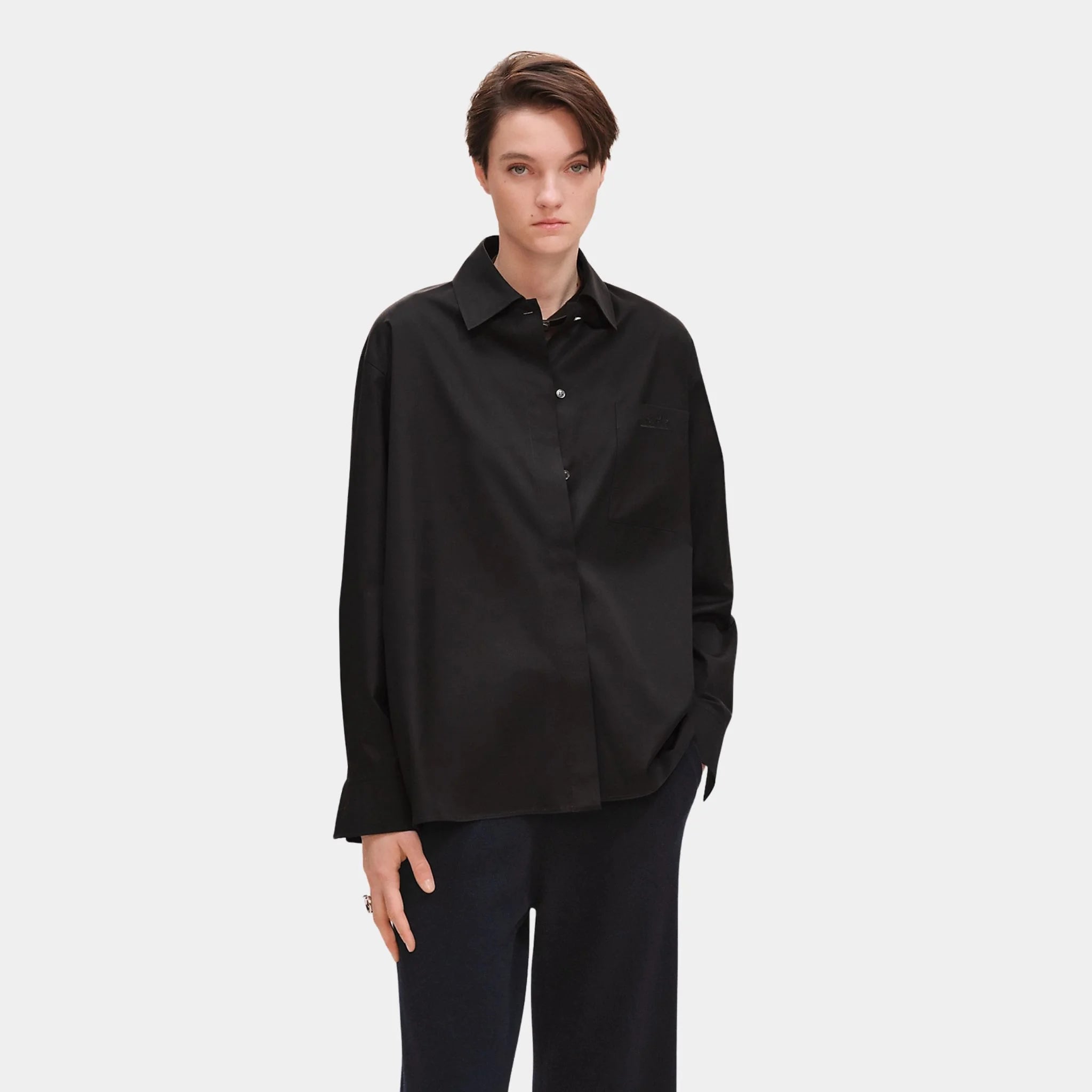 Loose-fitting Cotton Twill Shirt