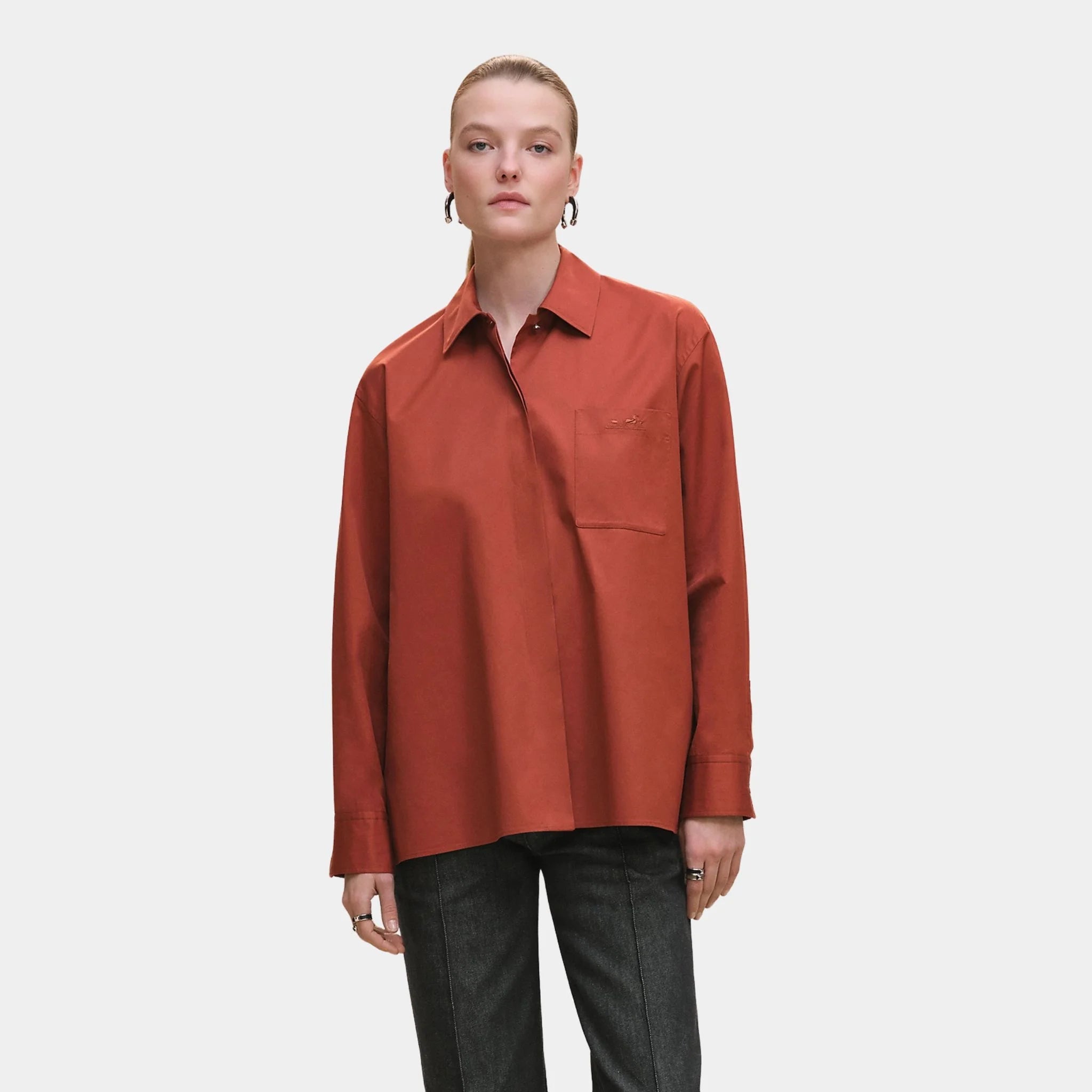 Loose-fitting Cotton Twill Shirt